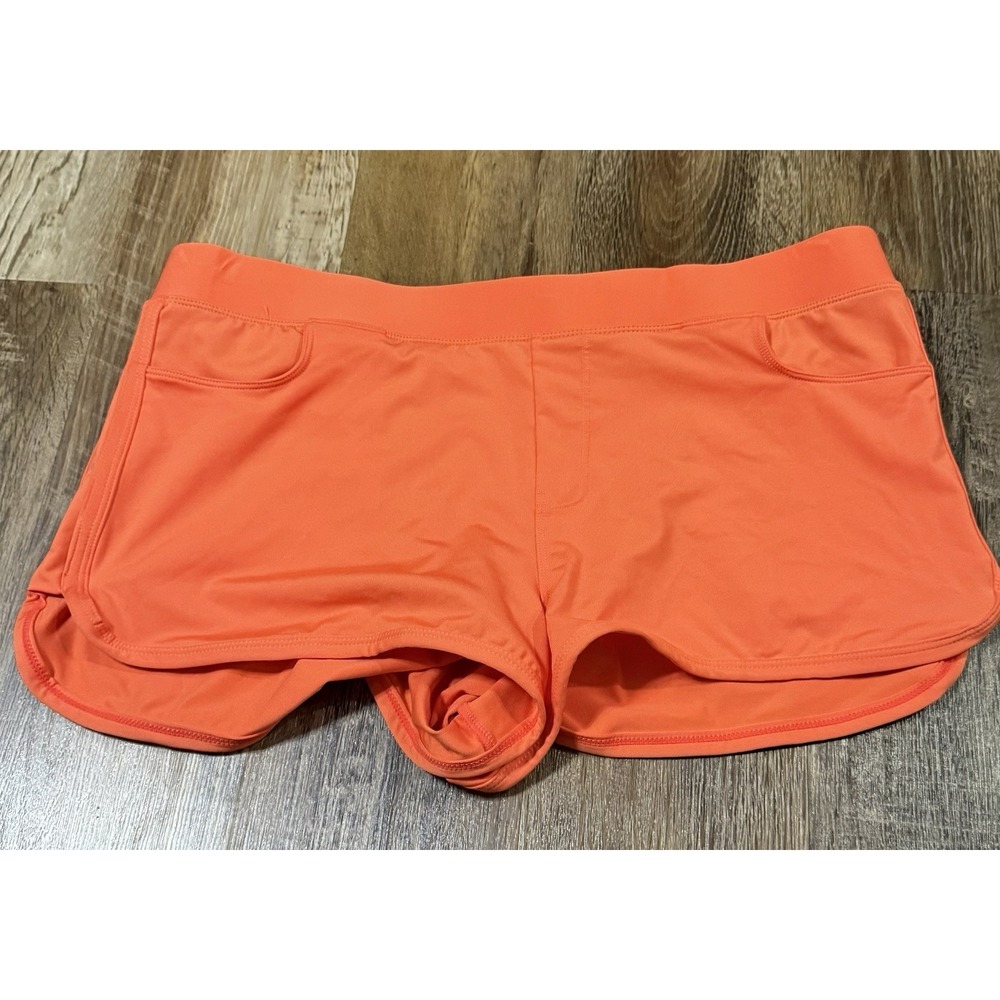 NWOT $64 Carve Designs Women's Lorenzo Swim Shorts Sz Large Orange